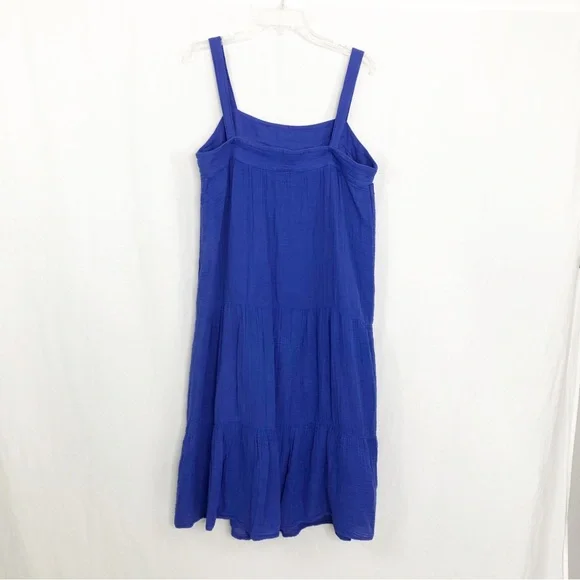 Michael Stars Evie Midi Dress, Size Medium, Purple Blue - Picture 3 of 5